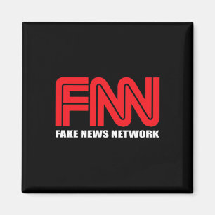 Fnn Logo Fake News Network Funny Trump Magnet