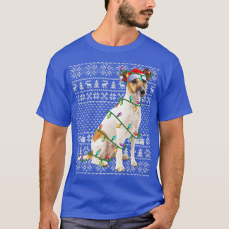 Fo Terrier Dog Lover Weihnachtsmannmütze Ugly Fo T T-Shirt