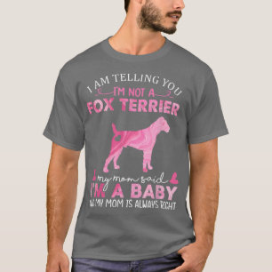 Fo Terrier Mama Baby Funny Niedlich Downer Lover C T-Shirt