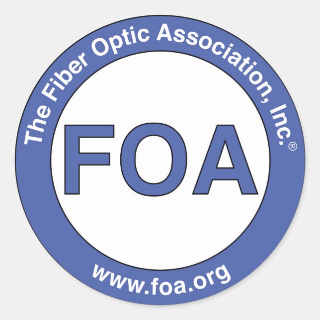 FOA Logo kleine Aufkleber (Vorderseite)