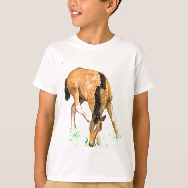 'Foal' Girls T - Shirt (Vorderseite)