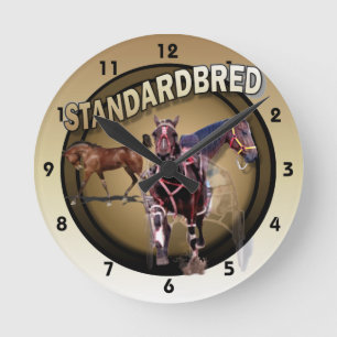 Foal to Racing Runde Wanduhr