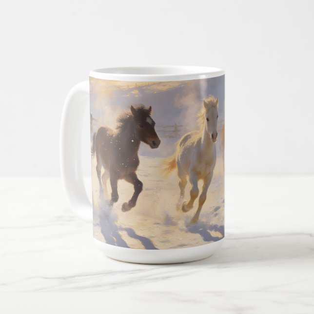 Foals at Play Kaffeetasse (Vorderseite Links)