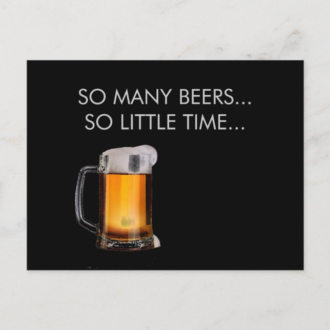 Foamy Beer Tasse Postcard Postkarte (Vorderseite)