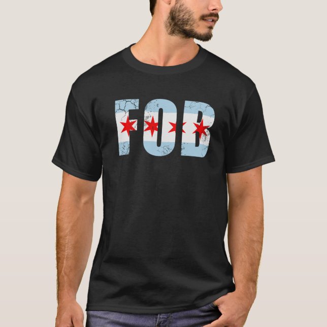 FOB Chicago Flag T-Shirt (Vorderseite)