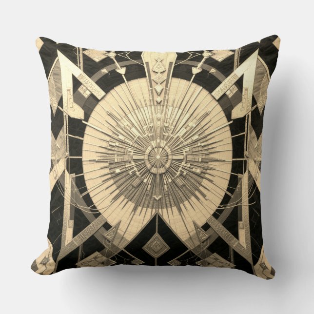 Focal Yantra Polyester 51 x 51 cm Kissen (Vorderseite)