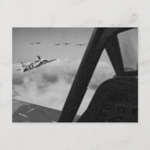 Focke-Wulf 190D Kämpfer Nah in. Postkarte