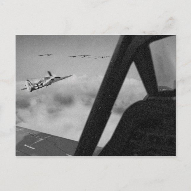 Focke-Wulf 190D Kämpfer Nah in. Postkarte (Vorderseite)
