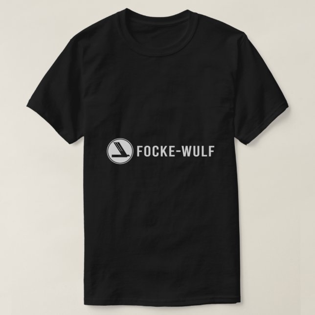 Focke Wulf Aircraft Weißes Logo Klassischer T - Sh T-Shirt (Design vorne)