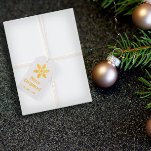 Fockelschnee dunkelblau Geschenkmarke Geschenkanhänger