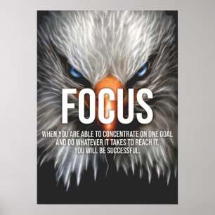 FOCUS - Adler Motivierend Poster