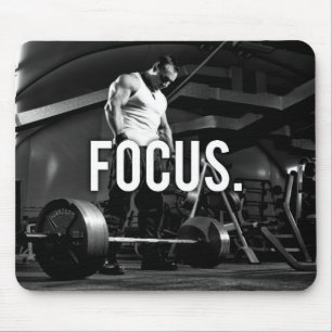 FOCUS - "Body Gebäude" Workout Motivierend Mousepad