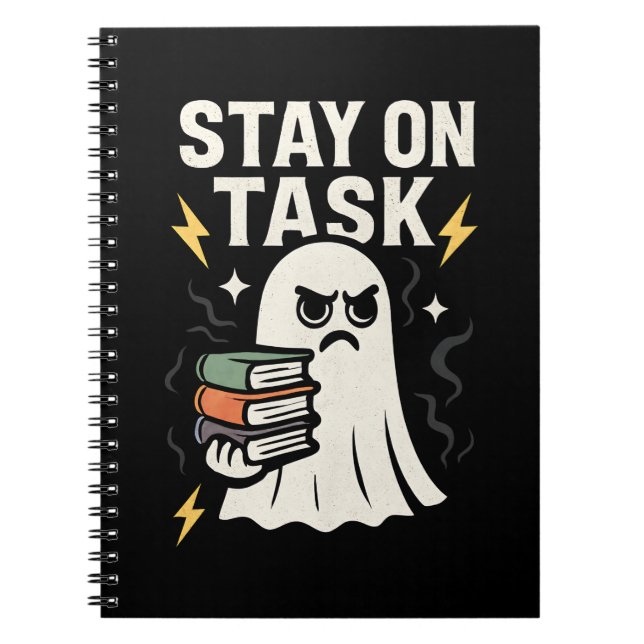 Focus Ghost - Halloween Back to School Design" Notizblock (Vorderseite)