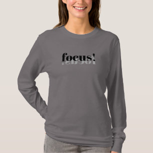 Focus Long Sleeve T - Shirt - Motivierend Design