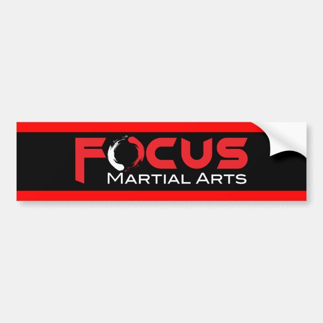 Focus Martial Arts Autoaufkleber (Vorne)