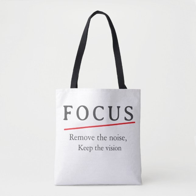 FOCUS Minimalist Motivational T-Shirt — Clean Mode (Vorderseite)