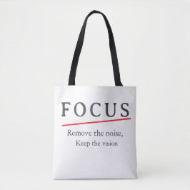 FOCUS Minimalistisches Motivations-T-Shirt — Saube