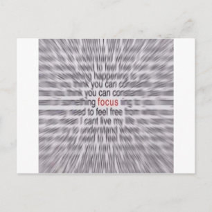 "FOCUS"-SWAY POSTKARTE