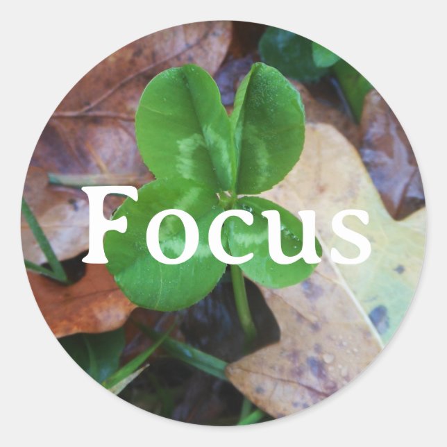 Focus Träger Runder Aufkleber (Vorderseite)