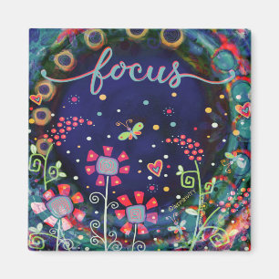 Focus Wildblumen Dragonfly Hübsch Trendy Magnet
