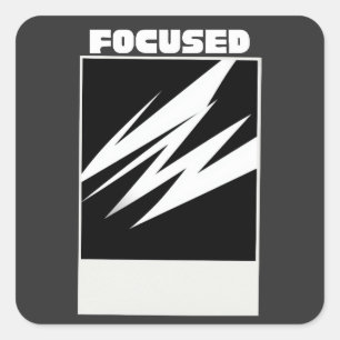 Focuse In Sticker – Minimalistische Motivationsstr