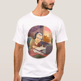 "Focused & Determined - Study Laptop Work T-Shirt