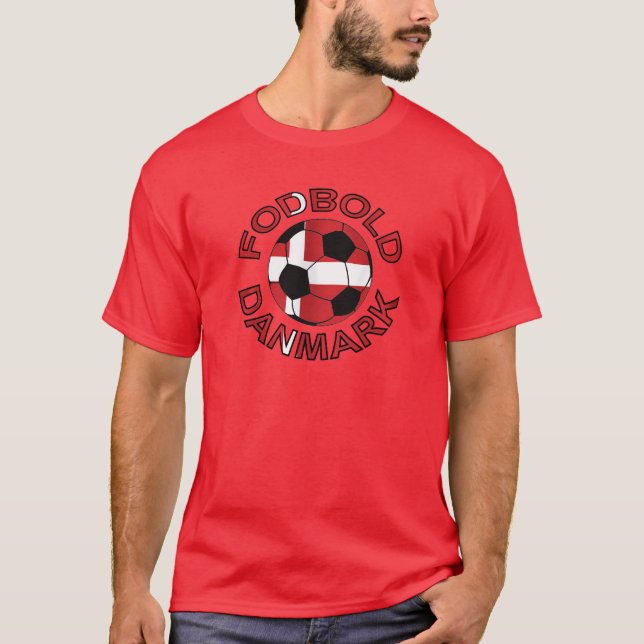 Fodbold Danmark Fußball Dänemark T-Shirt (Vorderseite)