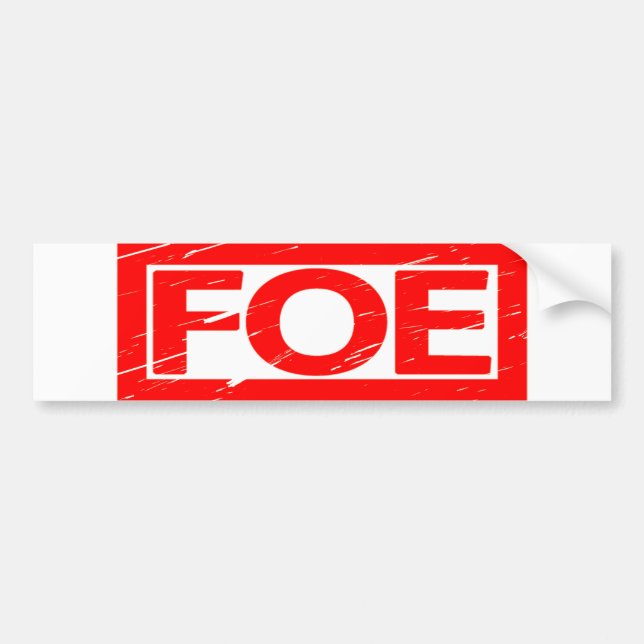 Foe Briefmarke Autoaufkleber (Vorne)