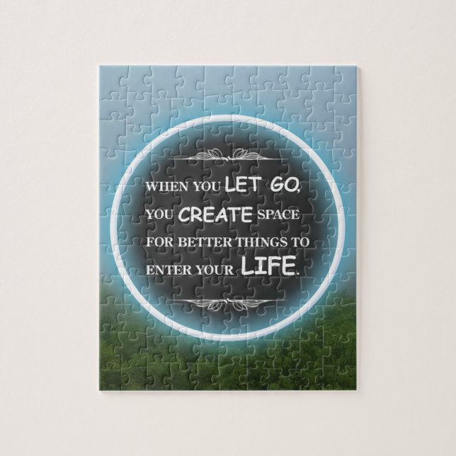 Fog and Green Trees Puzzle (Vertikal)