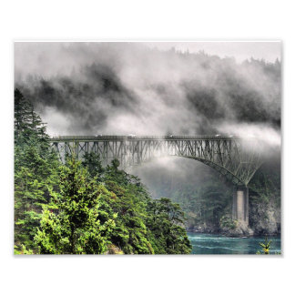 Fog Bridge One Fotodruck