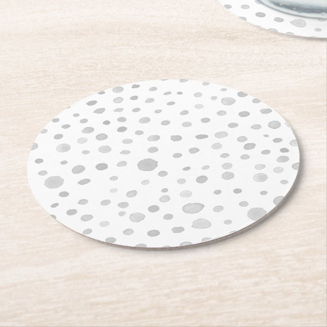 Fog Confetti Aquarell Dots Paper Untersetzer (Angewinkelt)