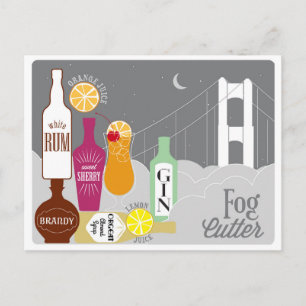 Fog Cutter Tropical Cocktail Postkarte