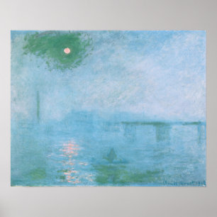 Fog on the Thames (von Claude Monet) Poster