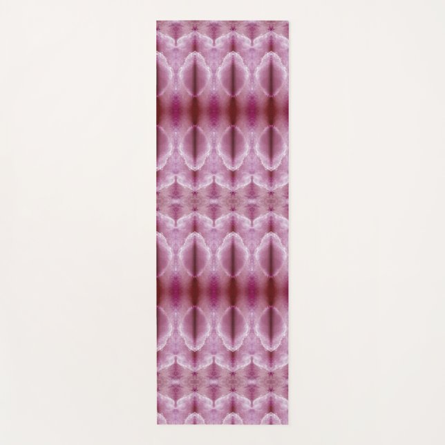 Fog x Pinkey Rose Ikat 4 Yoga Mat Yogamatte (Vorderseite)