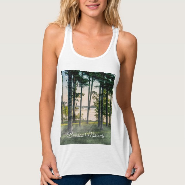 Foggie Bäume am oberen Tank Top (Vorderseite)