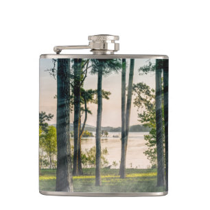 Foggie Bäume am Tisch Flachmann