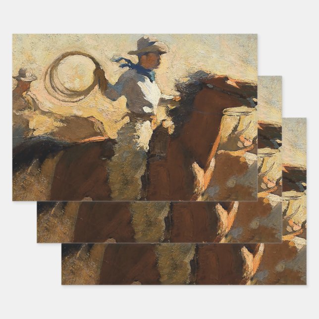 "Fogging the Drags" von Maynard Dixon Geschenkpapier Set (Set)