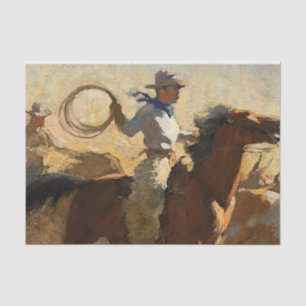 „Fogging the Drags“ von Maynard Dixon Seidenpapier