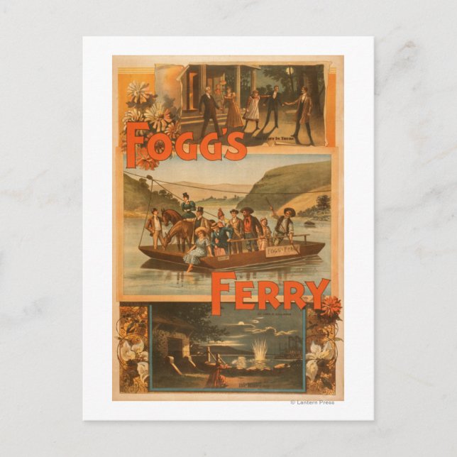 Fogg's Ferry von Chas. E. Callahan Theater Postkarte (Vorderseite)