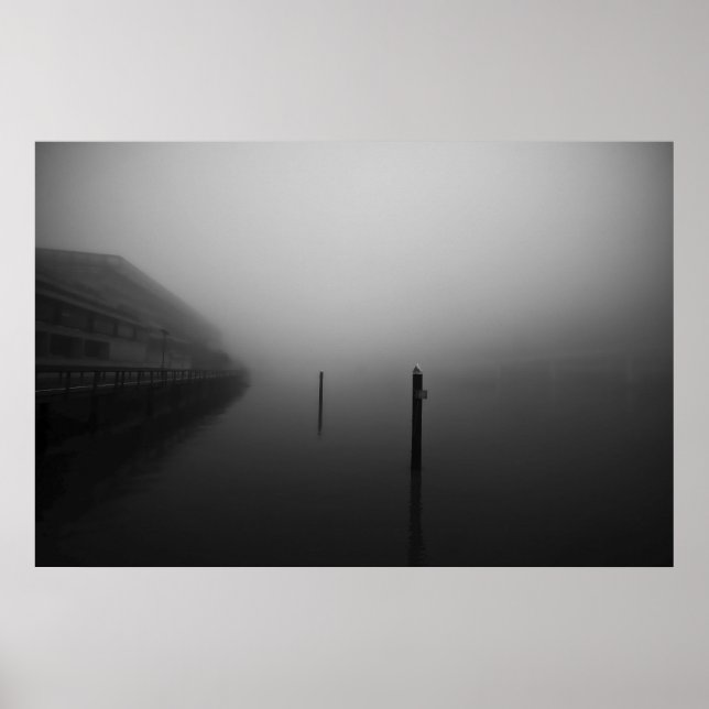 Foggy Brisbane Morning Poster (Vorne)