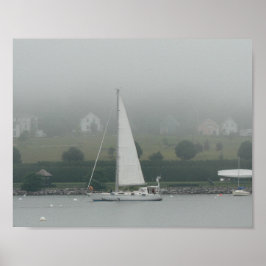 Foggy Day, Penobscot Bay, Maine Poster