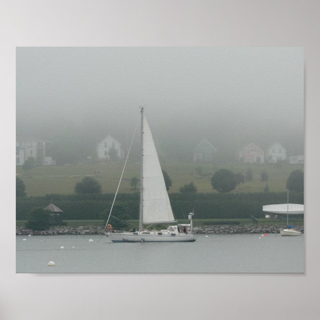 Foggy Day, Penobscot Bay, Maine Poster (Vorne)