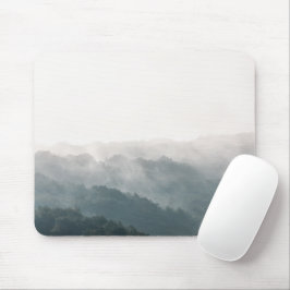 Foggy Forest Nature Foto Mousepad