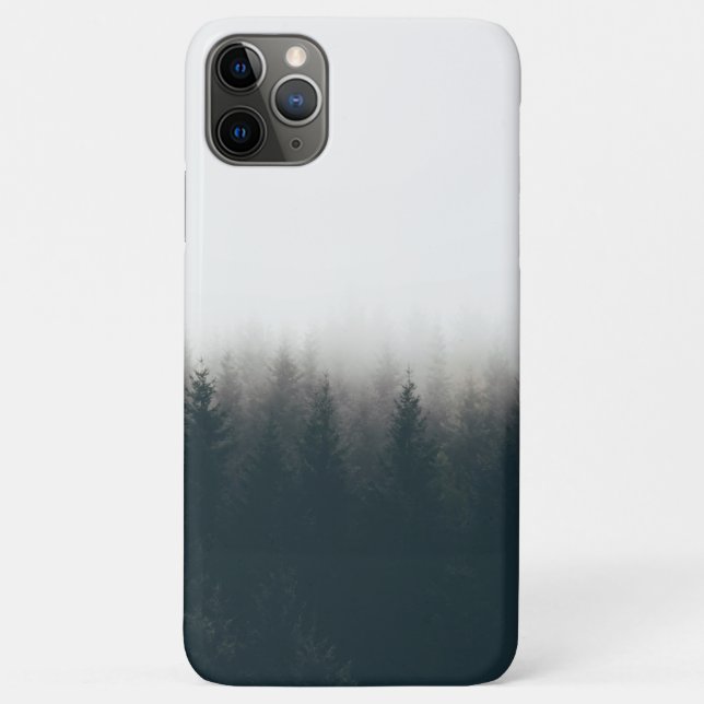 Foggy Forest Pine Mountain Ästhetische Kunst Case-Mate iPhone Hülle (Rückseite)