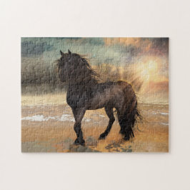Foggy Friesian Morning Puzzle