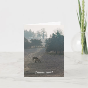 Foggy Grazing Dankeschön Card Dankeskarte