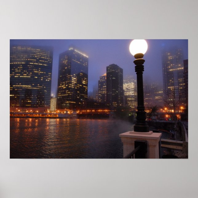 Foggy in Chicago Poster (Vorne)