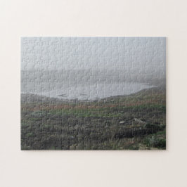 Foggy Landscape Inlet Pool California Westküste Puzzle