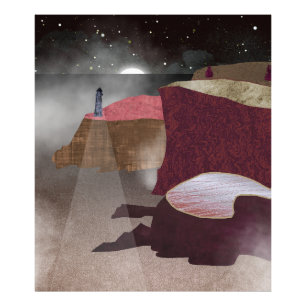 Foggy Lighthouse Fotodruck