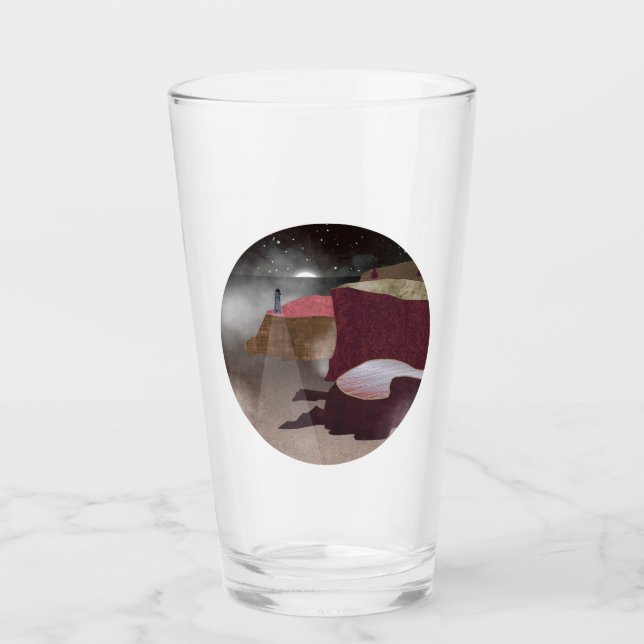 Foggy Lighthouse Glas (Vorderseite)